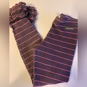 Matilda Jane purple and pink ruffle pants, size 8